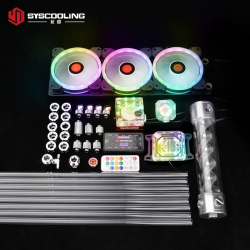 Syscooling PC water cooling kit for AMD CPU PETG tube liquid cooling